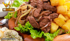 Happy Hour Garantido! Convide os amigos e venha saborear uma Tábua de Carnes Vermelhas OU Brancas para 4 Pessoas no BBbowling