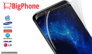 PELÍCULA de GEL para deixar seu Celular protegido contra arranhões e quedas, você encontra na BigPhone no Centro de Criciúma