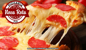 Rodízio de pizzas, buffet Livre com massas, carnes, acompanhamentos e saladas na Nova Rota Pizzaria, de terça a sexta e domingo