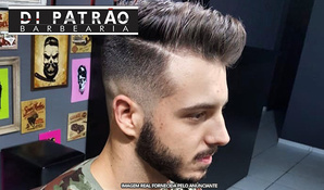 Corte de cabelo masculino + Barba + Sobrancelha na Di Patrão Barbearia