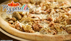 Tradição no sabor e no preço! Rodízio de pizzas salgadas e doces com buffet de massas, risotos, acompanhamentos e uma variedade de saladas na Pizzarella
