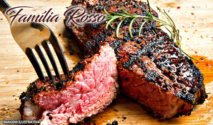 Almoço de domingo garantido! Buffet Livre de carnes, massas, risotos, acompanhamentos, frios, saladas e sobremesas no Restaurante Família Rosso