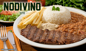 Almoço de segunda a sexta! Buffet livre com 8 opções de pratos quentes e 6 opções de saladas no Nodivino Bistrô