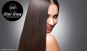 Renove o visual! Escova semi definitiva + corte bordado na Rosi Paez Salão de Beleza no centro de Criciúma