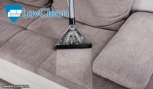 Limpeza e higienização de sofá na Lavclean com atendimento a domicilio em até 10x no cartão*