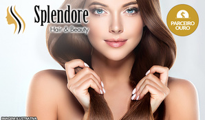 Lavado com banho de cristal (hidratação e brilho) + escova e corte bordado na Splendore Hair & Beauty, válido de terça a sábado