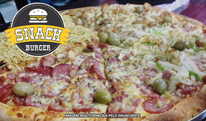 Pizza pequena de 6 fatias no Snack Burguer válido de terça a domingo