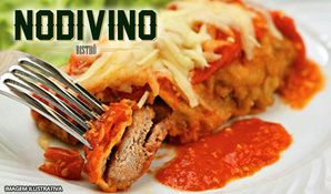 Almoço de segunda a sexta! Buffet livre com 8 opções de pratos quentes e 6 opções de saladas no Nodivino Bistrô
