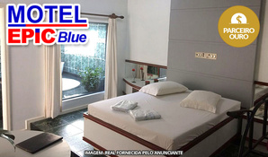 Saia da rotina! Período de 3 horas na suíte onix ou rubi no Motel EPIC Blue com hidromassagem, sauna, cadeira erótica e muitos mais válido de segunda a segunda