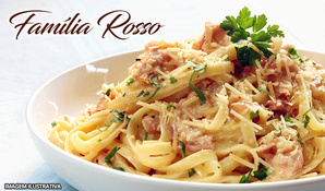 Almoço de domingo garantido! Buffet Livre de carnes, massas, risotos, acompanhamentos, frios, saladas e sobremesas no Restaurante Família Rosso
