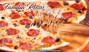 Rodízio de pizzas, buffet Livre com massas, risotos, carnes, acompanhamentos, frios, saladas e sobremesas na Pizzaria Família Rosso, válido de terça a sexta