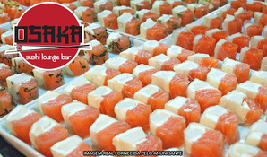 Fome de oferta! Buffet livre de sushis com uma enorme variedade, pratos quentes e yakisobas no Osaka Sushi Bar válido de segunda a segunda