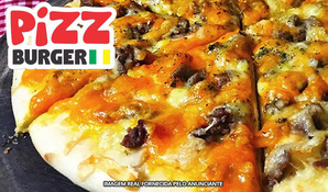 Pizza grande de 12 fatias na PizzBurger no centro de Criciúma, válido de domingo a quinta para retirada ou tele-entrega*