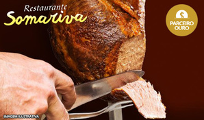 Espeto corrido com buffet livre de comida típica italiana, saladas e sobremesas no Restaurante Somariva, válido aos domingos