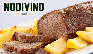 Almoço de segunda a quinta! Buffet livre com 8 opções de pratos quentes e 6 opções de saladas no Nodivino Bistrô