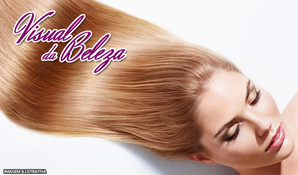 Pacote completo! Escova progressiva + Corte + Manicure + Sobrancelhas na Visual da Beleza