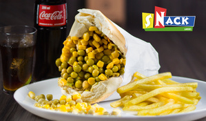 Chegamos em Criciúma! X-salada + batatas fritas + refrigerante no Snack Lanches, válido de terça a domingo para consumo no local
