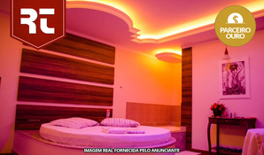 Feito para seu conforto e prazer! Suíte super luxo com banheira de hidromassagem para o período de 3 horas no Rit´s Motel em Içara, válido de segunda a segunda