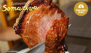 Espeto corrido com buffet livre de comida típica italiana, saladas e sobremesas no Restaurante Somariva, válido aos domingos