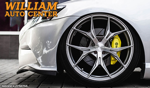Direção perfeita para o seu carro! Balanceamento nas 04 rodas e geometria, rodízio de pneus com check up de suspensão escapamento e freios no William Auto Center