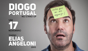 Stand up com Diogo Portugal e seu novo espetáculo “Antes Que Eu Me Esqueça”, dia 17 de novembro às 20h, no Teatro Elias Angeloni