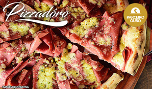 Desde 1996! Rodízio de pizzas forno à lenha, buffet livre de lasanhas, massas, saladas e acompanhamentos na Pizzaria Pizzadoro, em anexo ao Criciúma Shopping com playground