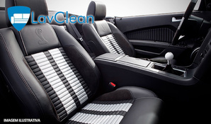 Limpeza de bancos OU completa de interior de veículos na Lavclean com atendimento a domicilio* a partir de R$ 119,99 em até 10x no cartão*