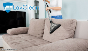 Limpeza e higienização de sofá na Lavclean com atendimento a domicilio em até 10x no cartão*