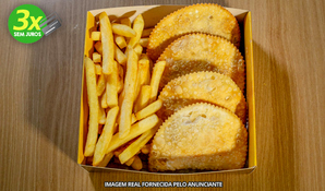 DI PASTELLIS: porção com 4 minis pastéis + porção de fritas em anexo ao Criciúma Shopping