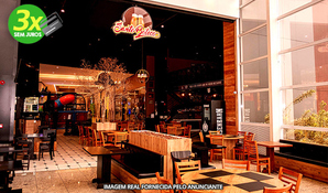 SANTO BOTECO CHOPERIA: almoço buffet livre com pratos quentes de massas, risotos, carnes, saladas e sobremesas em anexo ao Nações Shopping