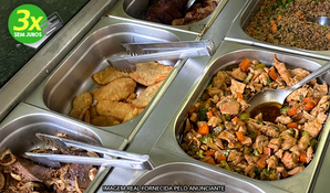 RESTAURANTE PIRANDELLO: almoço com sistema buffet livre com saladas, frios, massas, carnes e pratos quentes, válido de SEGUNDA A SEXTA