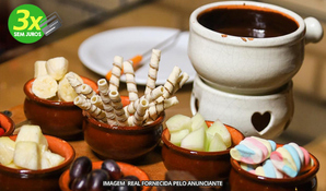 O SUÍÇO GRAMADO: sequência de fondue tradicional ou premium que combina tradição e inovação, próximo ao Lago Negro