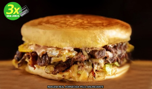 GULOSÃO DOG: x-gourmet prensado com carne, anexo ao giassi da Santa Bárbara