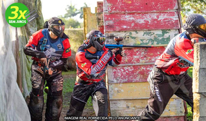 TIGERS PAINTBALL: 1 hora de PaintBall com 100 bolinhas, marcadores, equipamentos de segurança (máscara de proteção e colete anti-impacto)