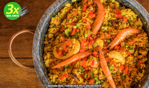 RESTAURANTE BOIÃO: paella de frutos do mar para 1 ou 2 pessoas
