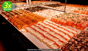 SUSHI BAR OSAKA: buffet livre completo de sushis, pratos quentes e yakisobas