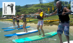 Lagoa da Conceição/Florianópolis/SC: Remada de stand-up paddle (prancha a remo) 1 hora para 1 pessoa no Floripa Sup Club