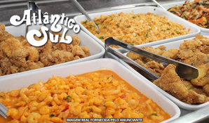 Mar Grosso - Laguna! Buffet livre de frutos do mar, carnes, pratos quentes, saladas e sobremesas, válido aos domingos