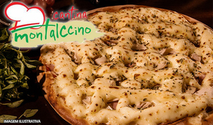 Irresistível! Delicioso rodízio de pizzas salgadas e doces, buffet livre de massas, saladas e sobremesas na Cantina Montalccino em Içara, válido de terça a sexta