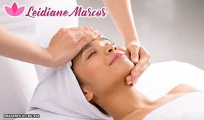 Limpeza de pele profunda com extração de cravos e espinhas, cauterização, hidratação facial e massagem facial, alta frequência e peeling de brasão na Leidi Marcos