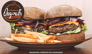 2 hambúrgueres The Walking Dead + 2 porções de batata frita na Original's Hamburgueria, válido de segunda a sexta