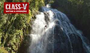 Santo Amaro da Imperatriz/SC: Rapel na Cachoeira Rio do Salto com 90 metros de descida com a Class-V Rafting