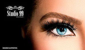 Design de sobrancelha com henna ou tonalização de fios realizado com pinça, tesoura e finalização com linha egípcia no Studio 99 Salão de Beleza no centro de Criciúma