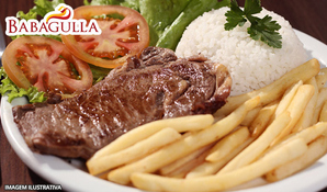 Comida caseira! Almoço buffet livre com carnes grelhadas, pratos quentes, legumes, saladas e sobremesas no Restaurante Babagulla, válido de segunda a sexta