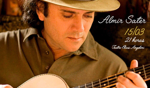 Ingresso para curtir o show com um dos maiores cantores sertanejos do Brasil “Almir Sater e Banda” dia 15 de março sexta às 21h, no Teatro Elias Angeloni