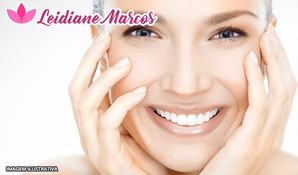 Limpeza de pele profunda com extração de cravos e espinhas, cauterização, hidratação facial e massagem facial, alta frequência e peeling de brasão na Leidi Marcos