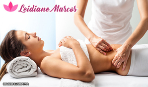Pacote corporal completo com 8 sessões: endermo, massagem modeladora, manta térmica, pump up, esfoliação corporal e ultrassom na Leidiane Marcos