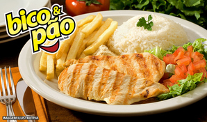 Almoço a lá minuta de frango para 1 pessoa + acompanhamentos no Bico & Pão, válido de segunda a sexta, exclusivo para almoço