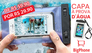 Capa à prova d' água para celular de todos os modelos, na BigPhone no Centro de Criciúma