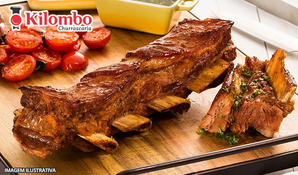 Quarta-feira da costela! Rodízio de costela, buffet livre de pratos quentes, saladas e sobremesas na Churrascaria Kilombo